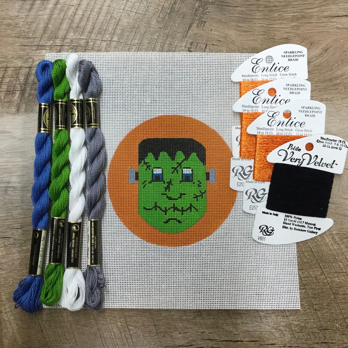 Frankenstein Needlepoint Kit