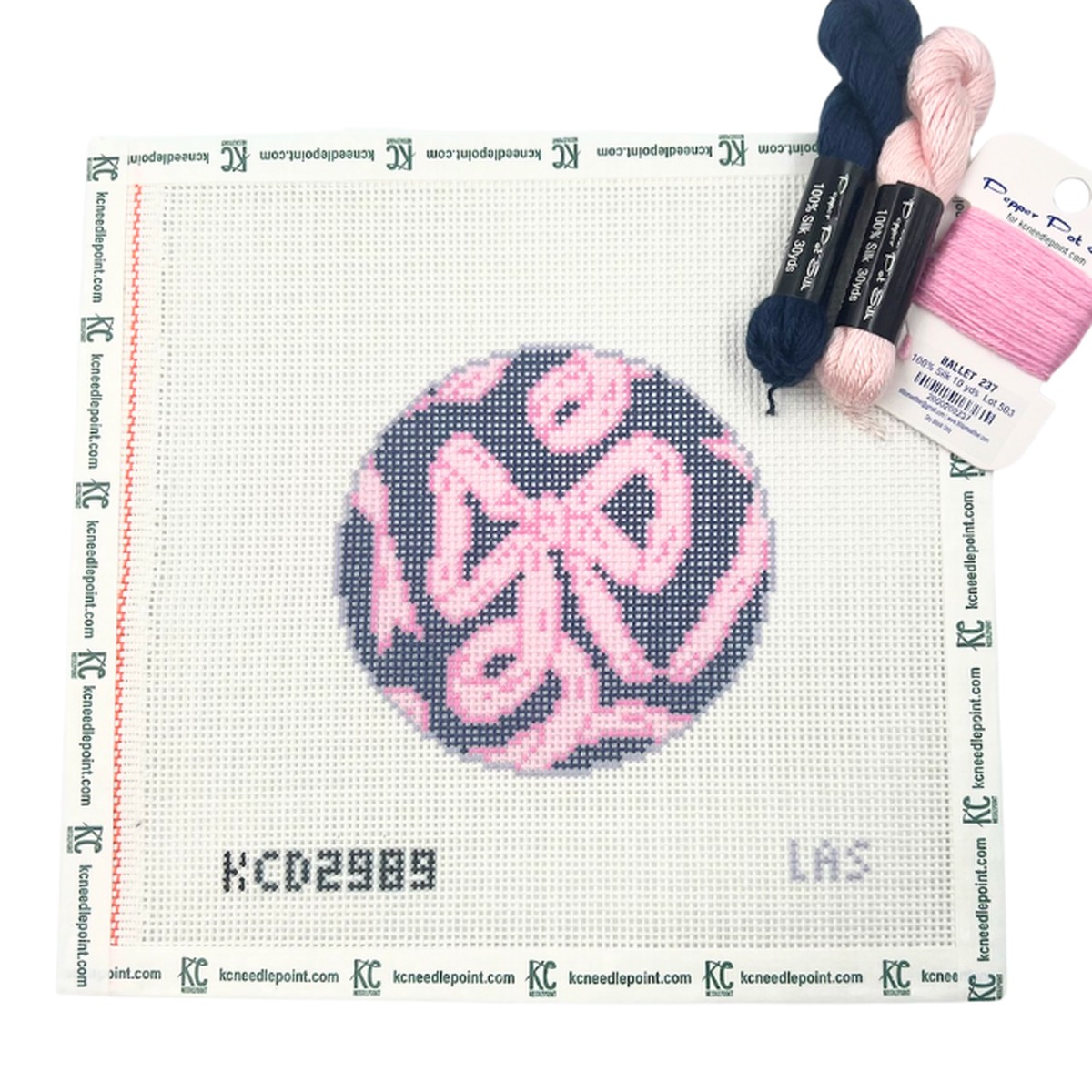 Pink Bow on Navy Kit