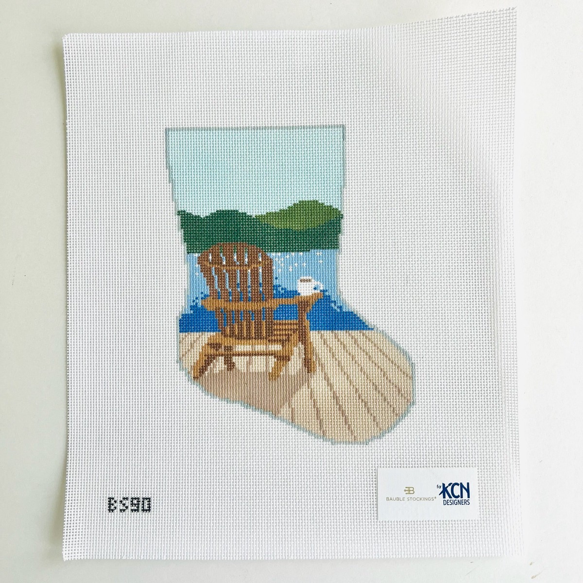 Dockside Delight Ornament Sized Stocking Canvas
