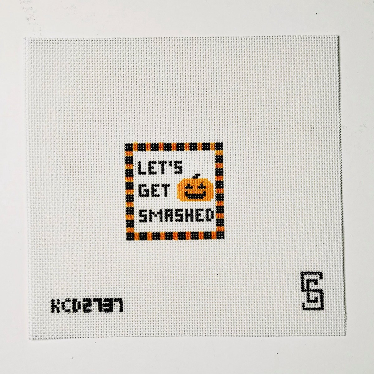 Let's Get Smashed Needlepoint Canvas