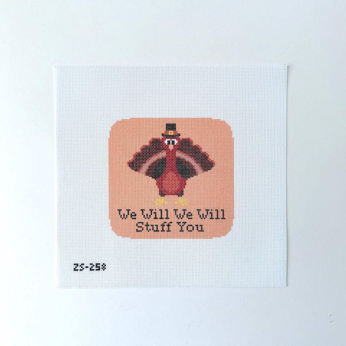 We will We will stuff you Needlepoint Canvas