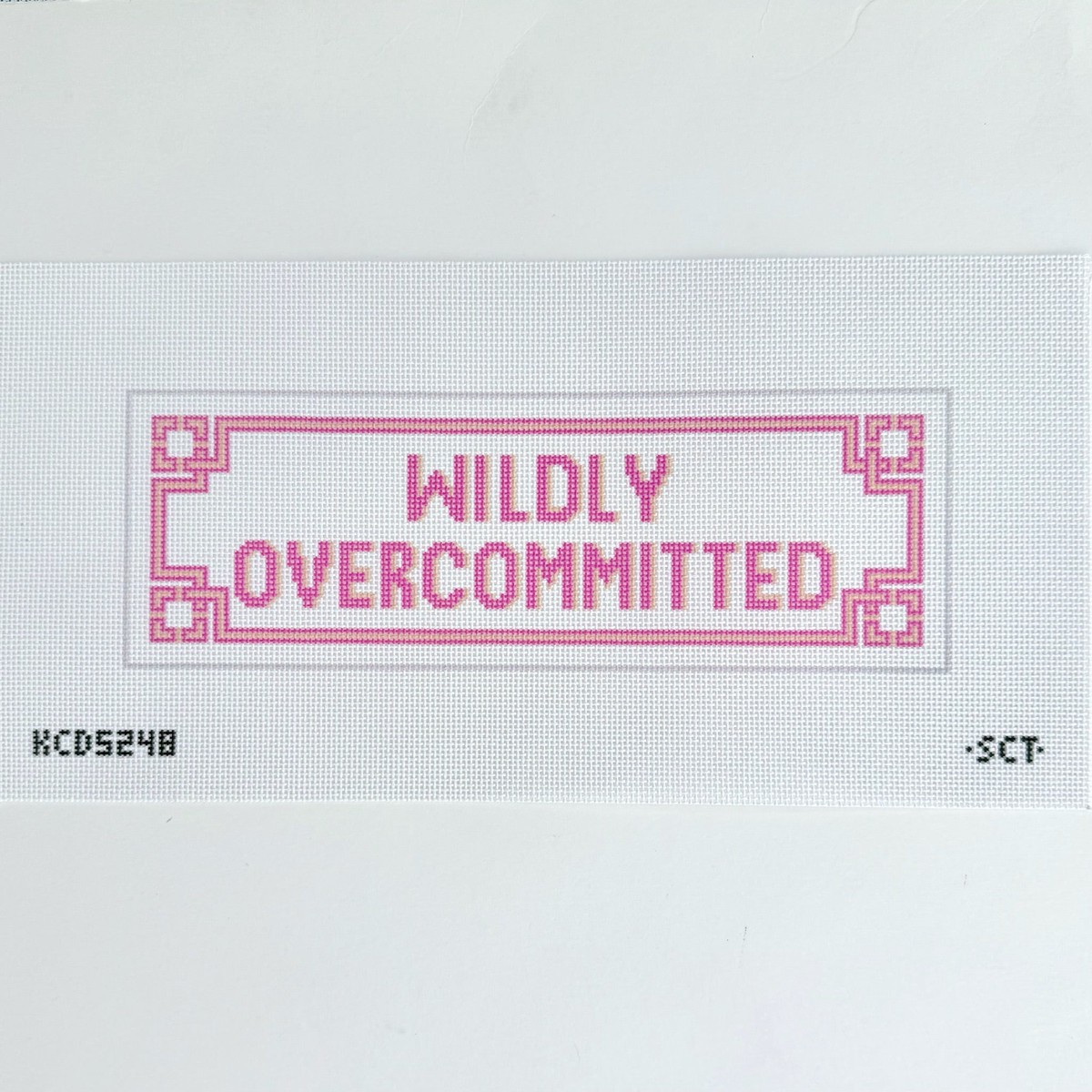 Wildly Overcommitted Needlepoint Canvas