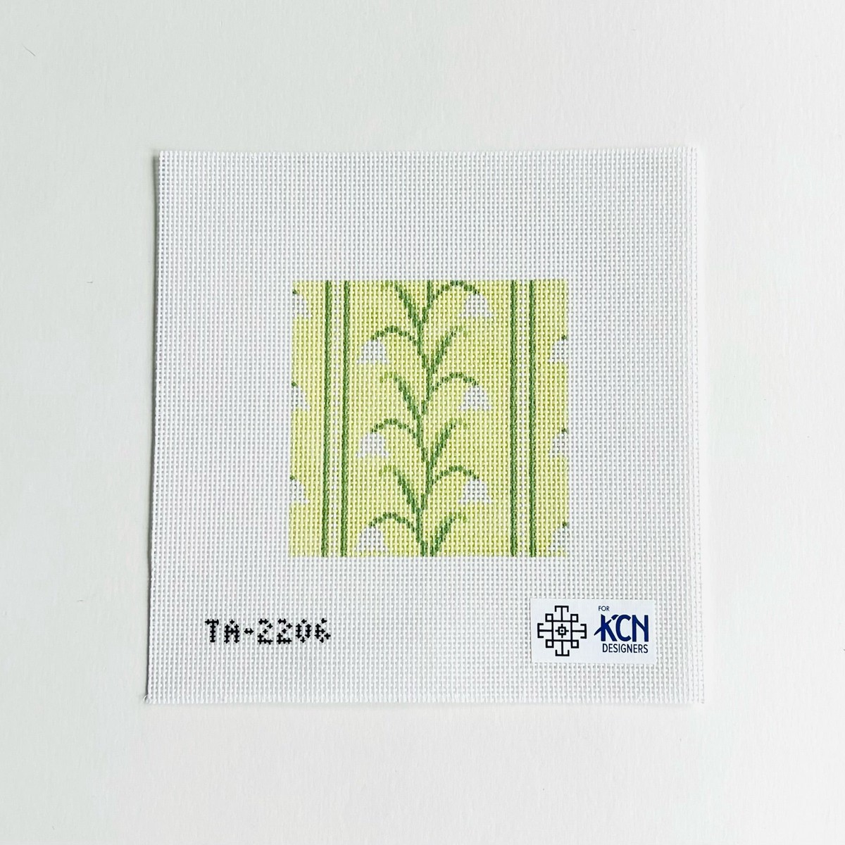 Lily of the Valley Light Green Square Canvas