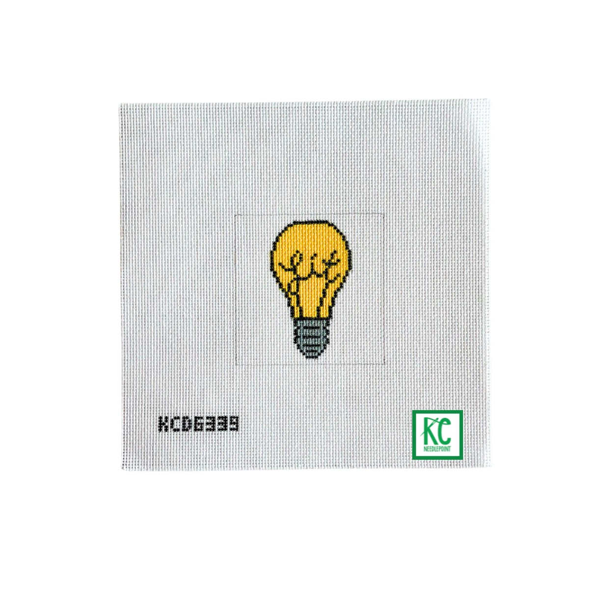 Lit Flask Square Canvas