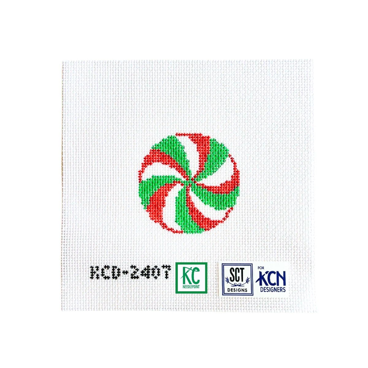 3" Red and Green Mint