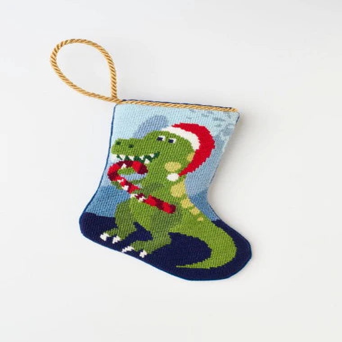 Finished Bauble Stocking: Dinosaur or Alligator?