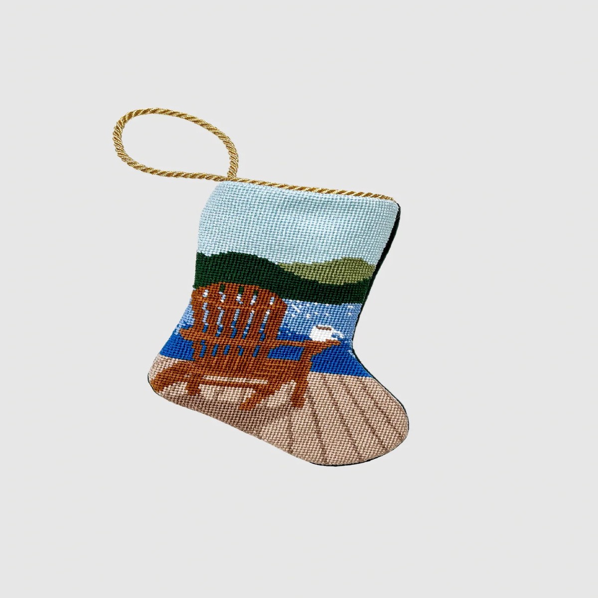 Finished Bauble Stocking: Dockside Delight Lake Life