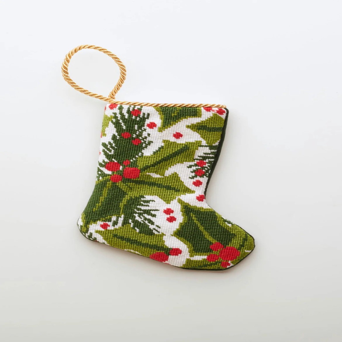 Finished Bauble Stocking: Balsam and Berry