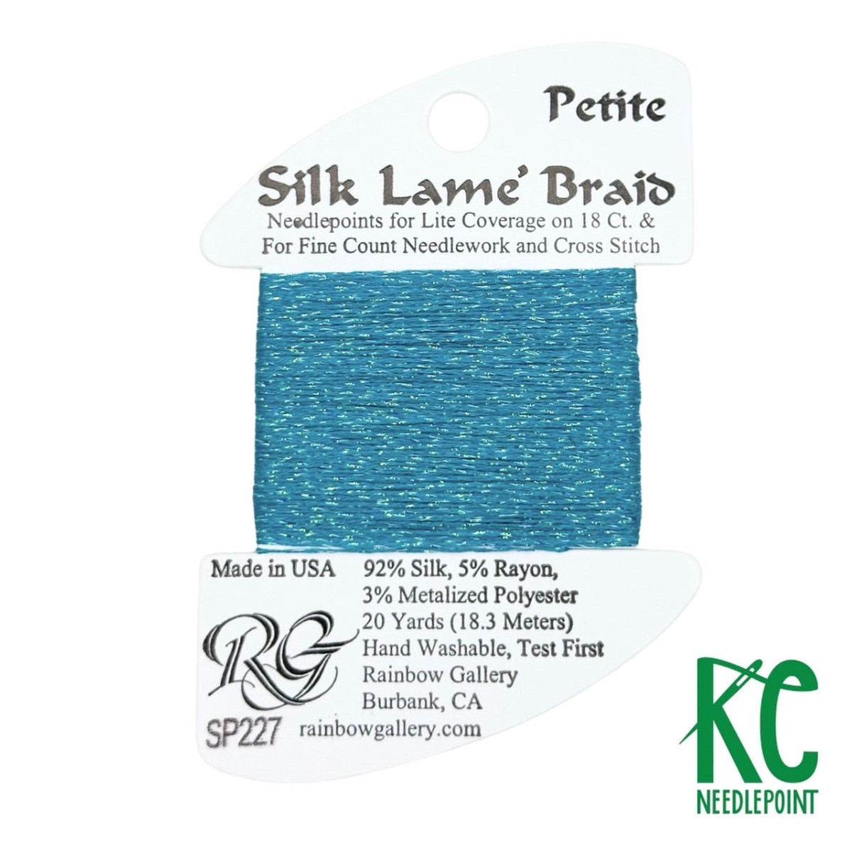 Petite Silk Lam Braid SP227 Aruba Blue