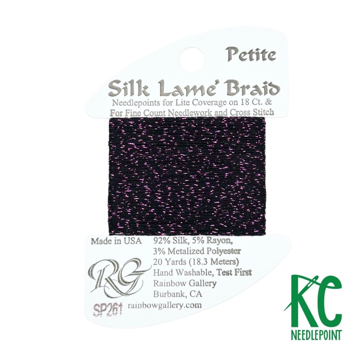 Petite Silk Lam Braid SP261 Eggplant