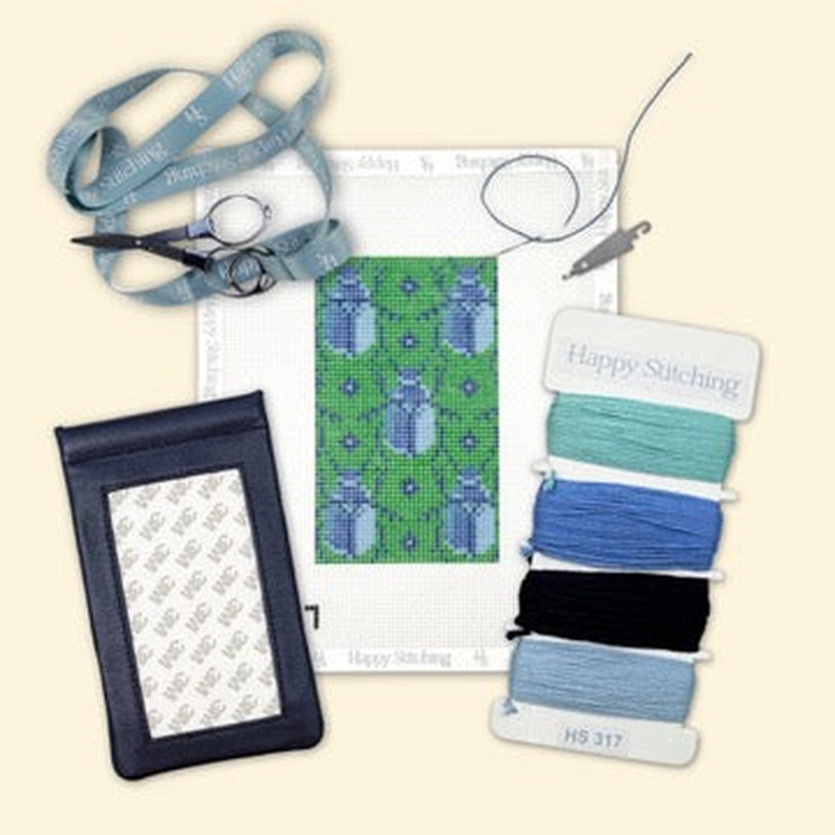 "Buggin' Out" Happy Stitching All-In-One Eyeglasses Case Kit