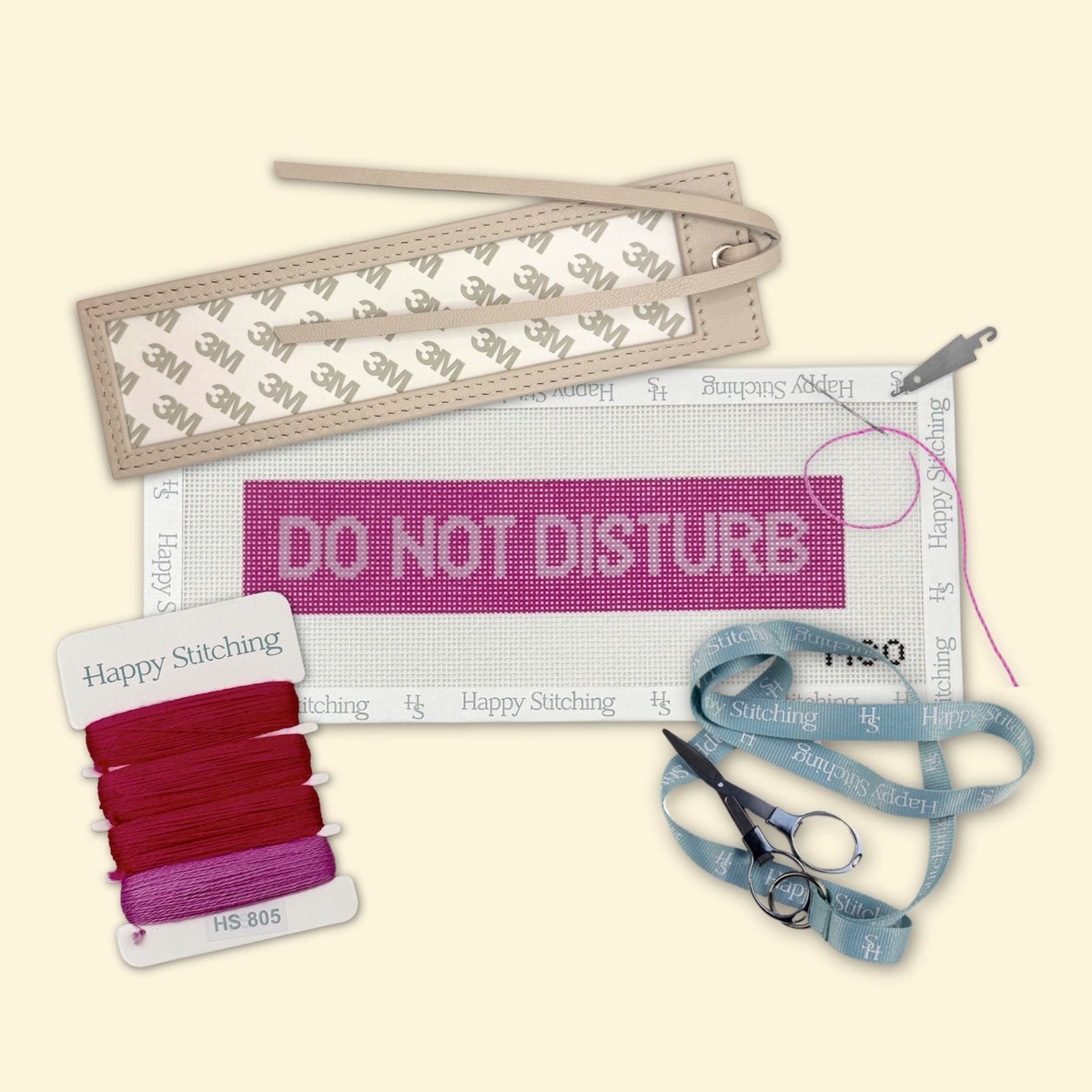 "Do Not Disturb" Happy Stitching All-In-One Bookmark Kit
