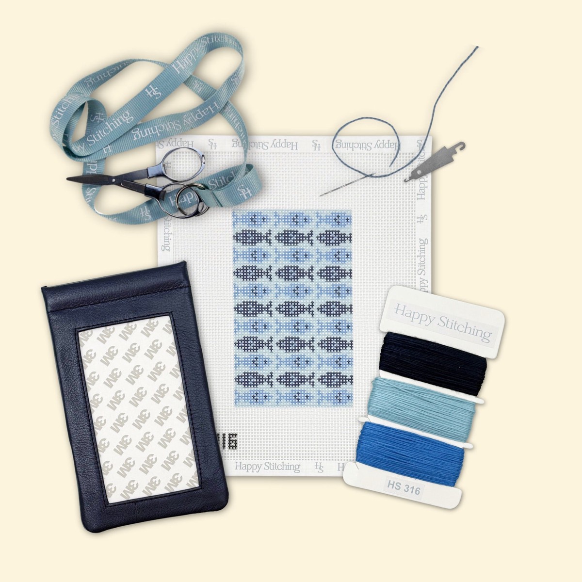 "Sea-in' Clearly" Happy Stitching All-In-One Eyeglasses Case Kit