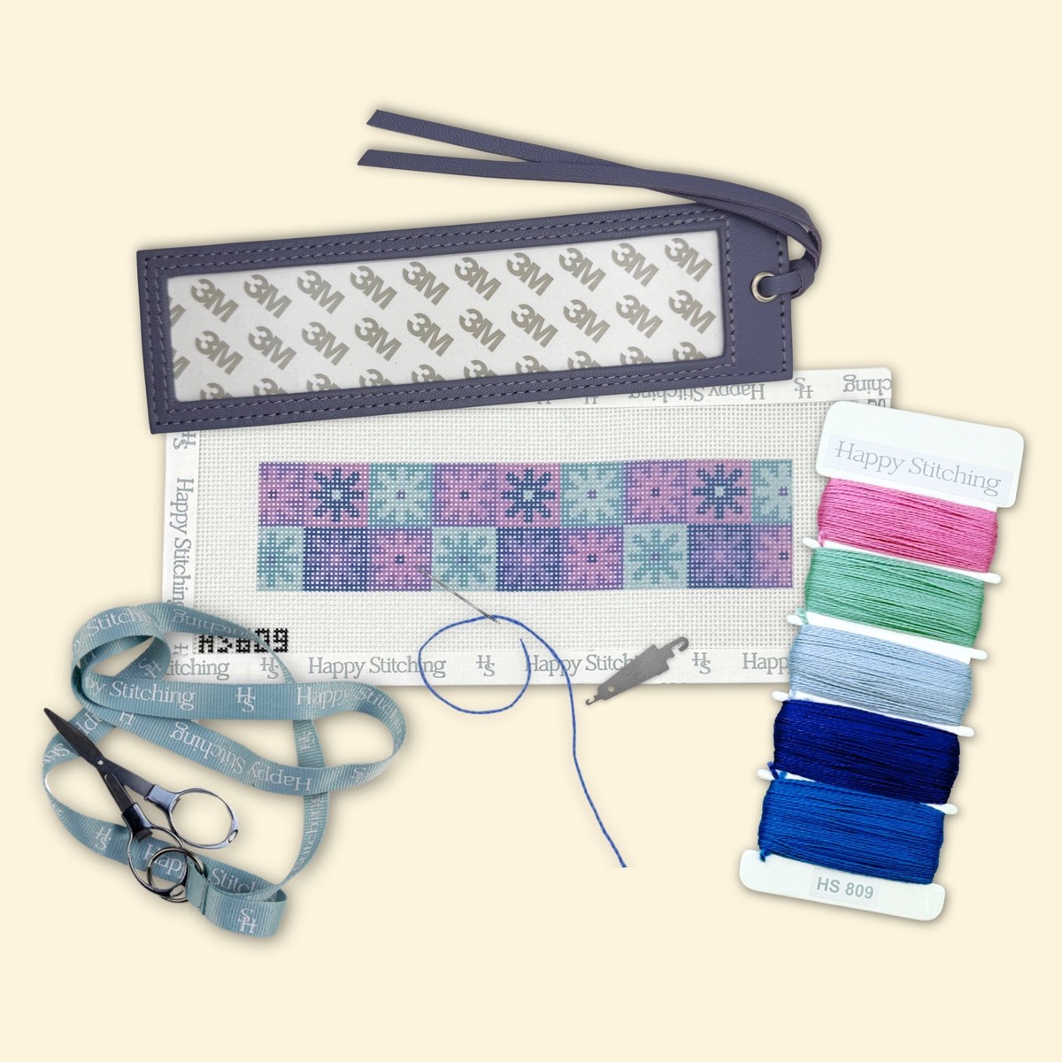 "Bloom Mark" Happy Stitching All-In-One Bookmark Kit