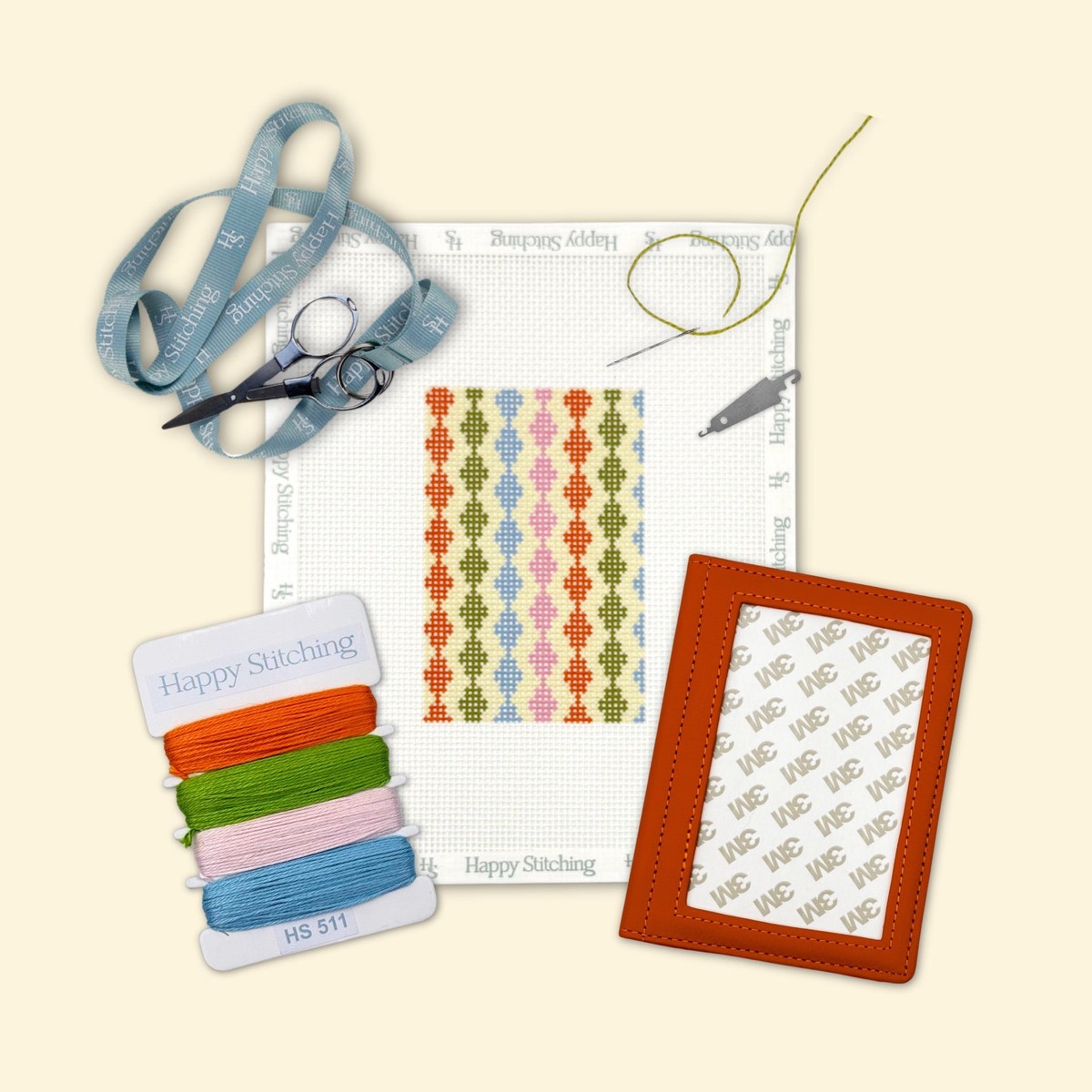 "Wanderline" Happy Stitching All-In-One Passport Case Kit