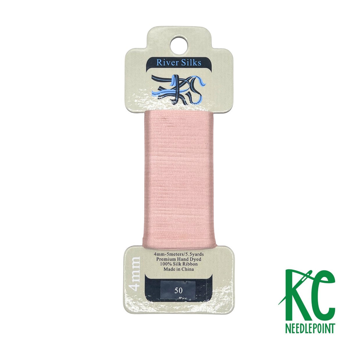 Silk Ribbon 4mm 050 Coral Pink