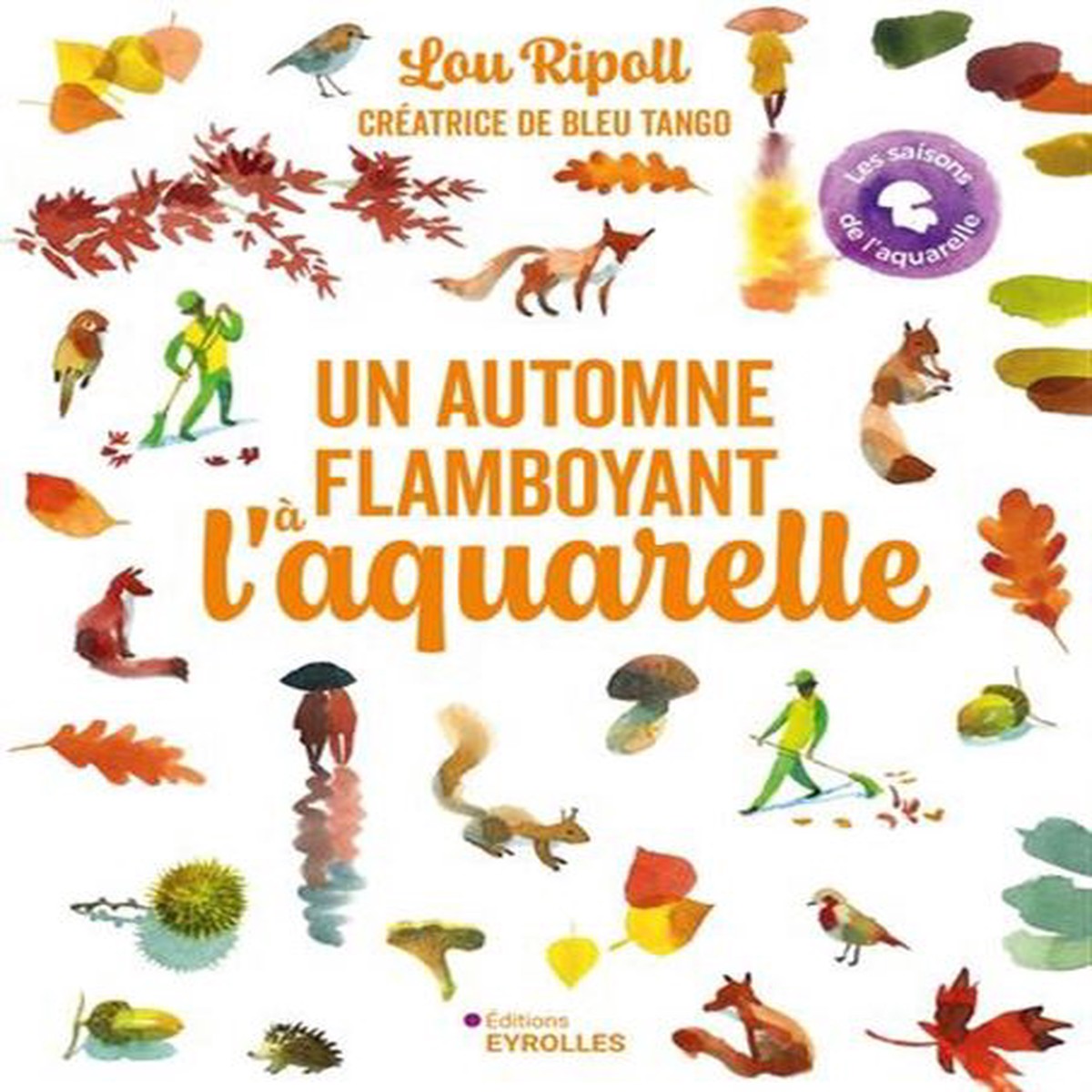 Un automne flamboyant l'aquarelle