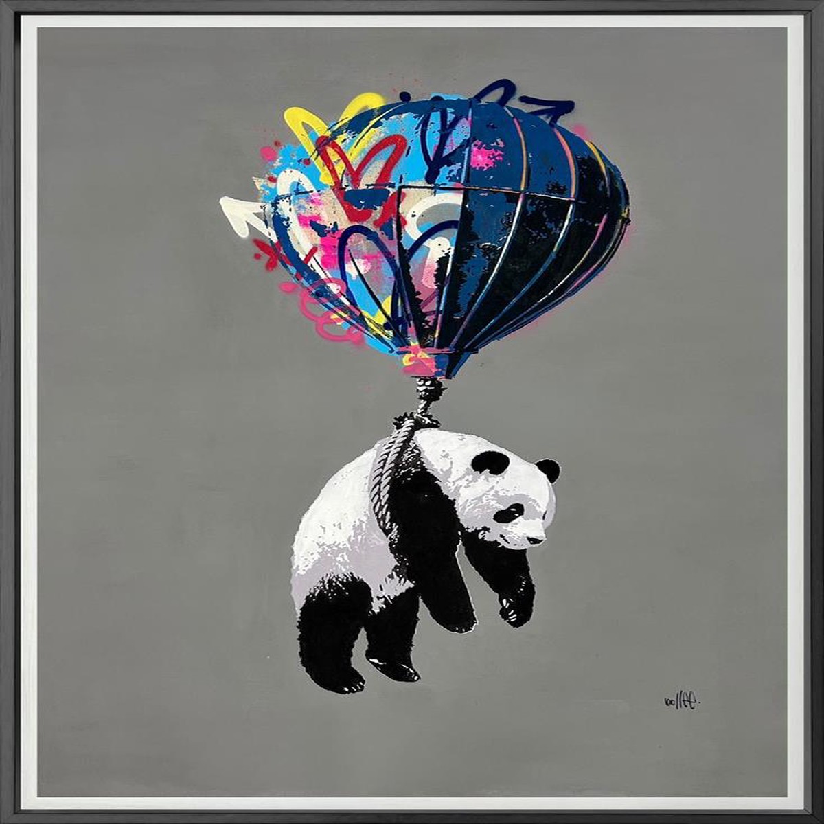 Bollee Patino - 'The Panda Express' - Framed Original Artwork