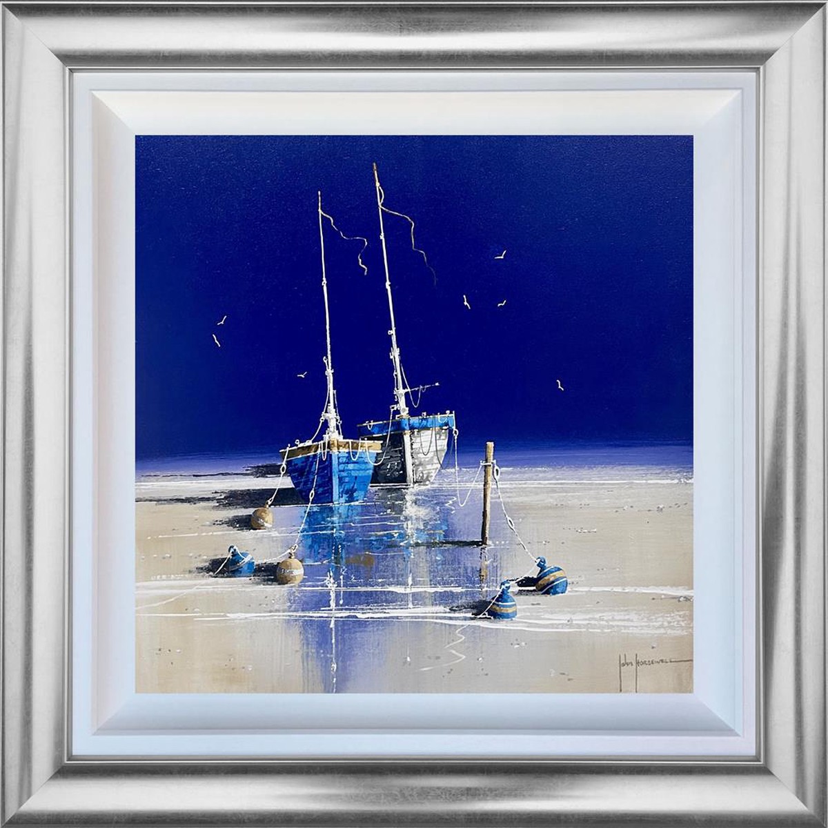 John Horsewell - 'Cobalt Twilight' - Framed Original Artwork